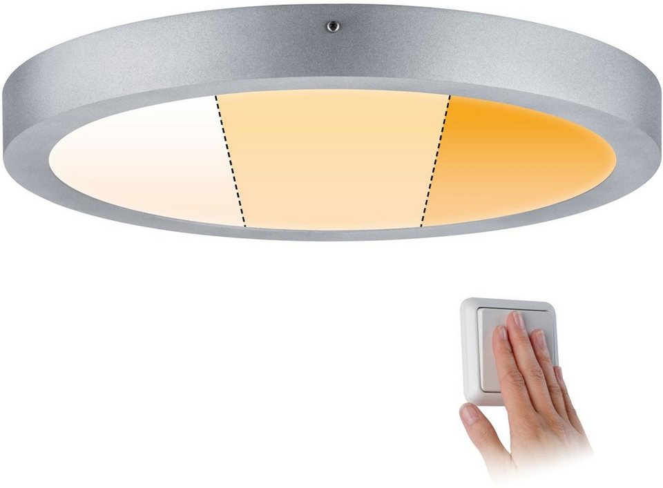 Paulmann LED Deckenleuchte Carpo, Dimmfunktion, LED fest integriert, Extra- Warmweiß, Warmweiß, LED-Modul, LED Deckenlampe