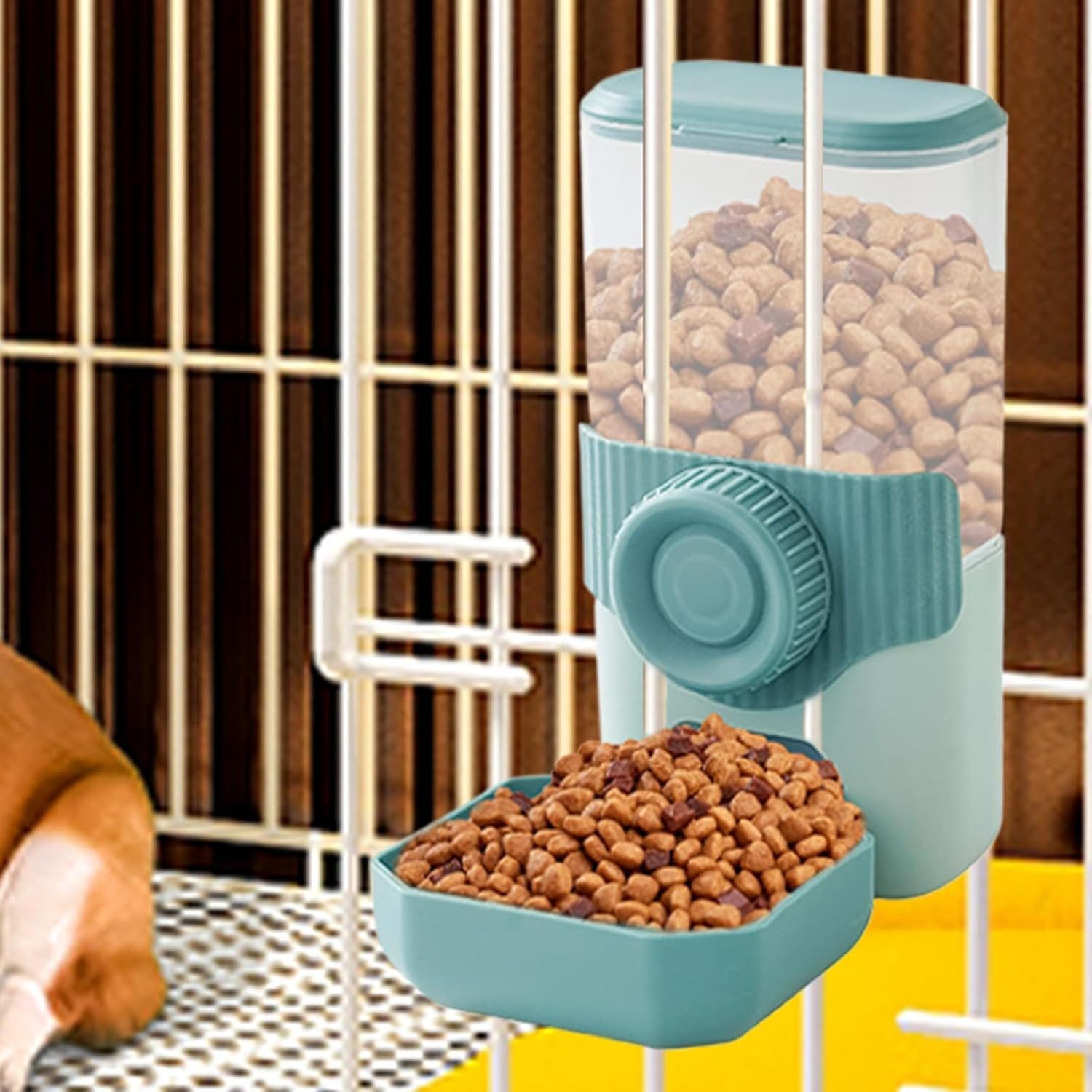 FELIXLEO Katzen-Futterspender Automatischer Katzenfutterspender Wandmontage Portionskontrolle