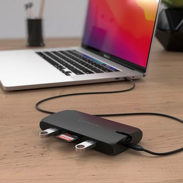 Satechi USB-C On-the-Go Multiport Adapter USB-Adapter USB-C zu HDMI, MicroSD-Card, RJ-45 (Ethernet), SD-Card, USB Typ A, USB Typ C, VGA
