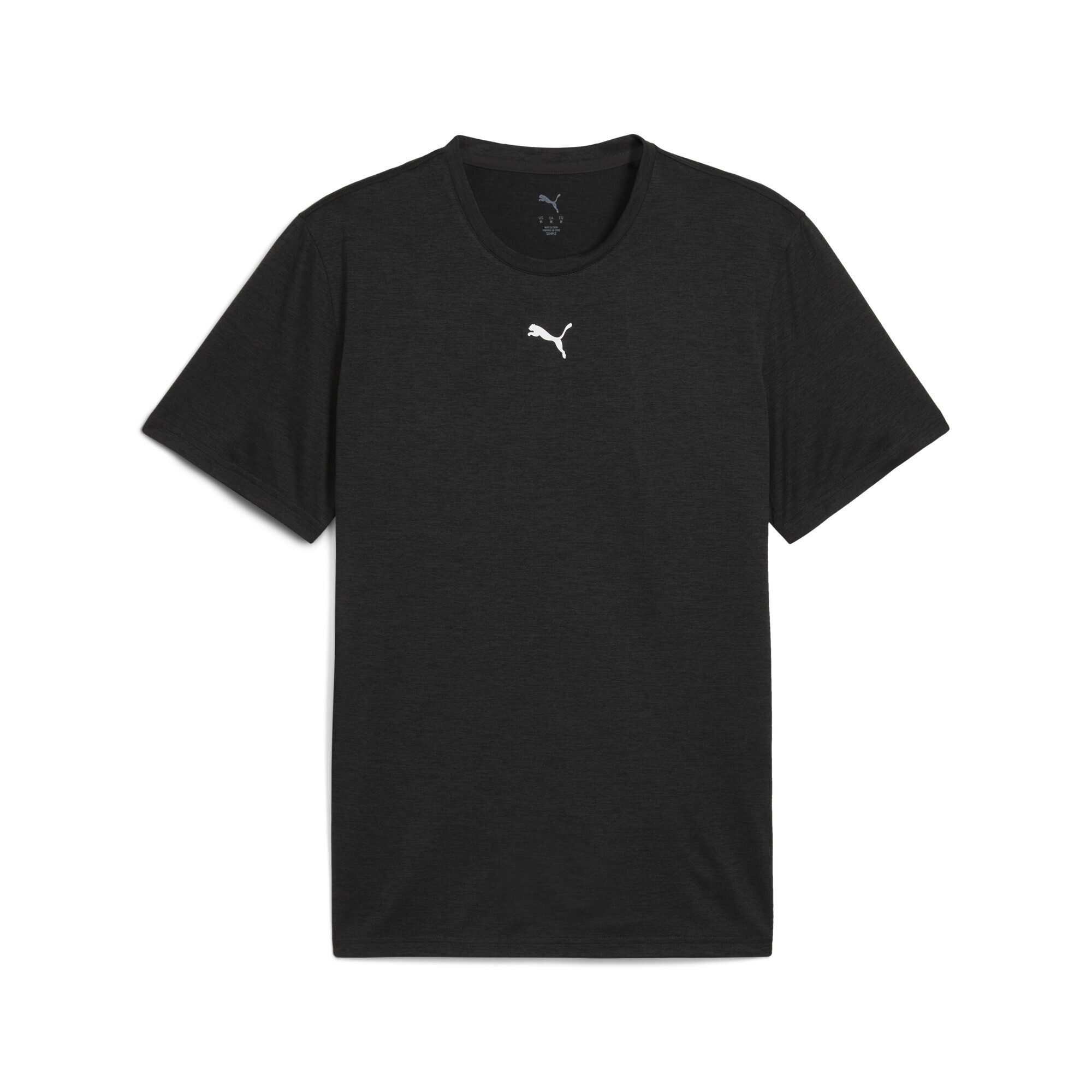 PUMA Trainingsshirt TAD ESSENTIALS Meliertes T-Shirt mit Cat Logo Herren günstig online kaufen