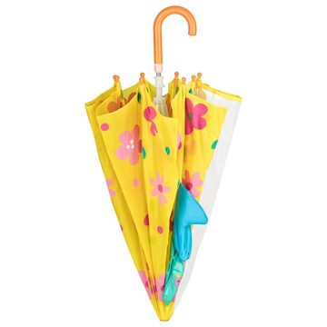 von Lilienfeld Stockregenschirm Kinderschirm Kinderregenschirm Blumenwiese bis ca. 8 Jahre, 3D