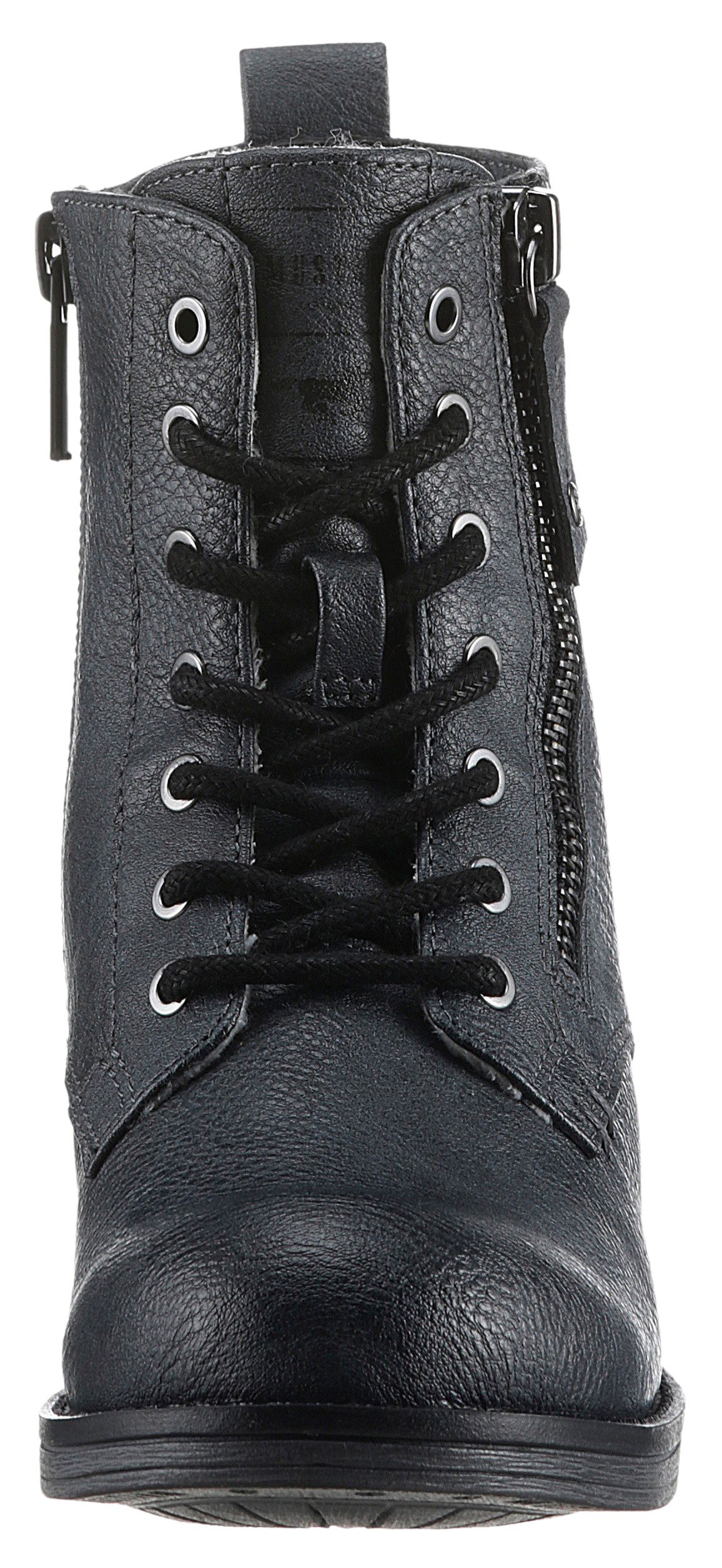 Mustang Shoes Winterboots, Schnürboots, Stiefelette, Blockabsatz, mit Reißverschluss