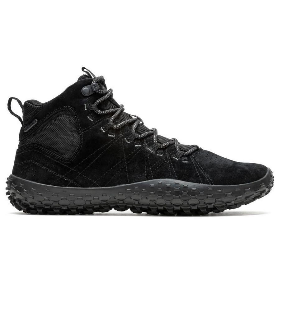 Merrell Wrapt Mid WP (Minimal-Laufschuhe, Leder, wasserdicht) schwarz Herre günstig online kaufen