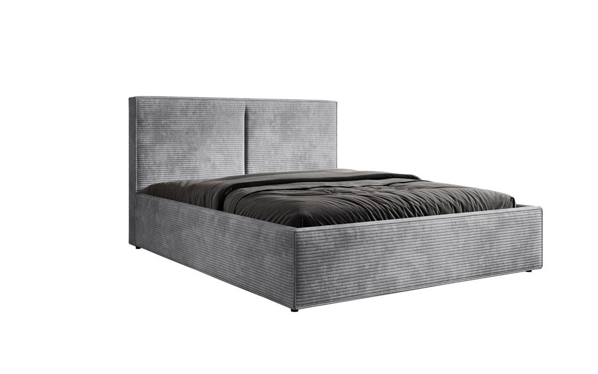 Luxusbetten24 Polsterbett Designer Polsterbett Elara in Cord, mit Stauraum