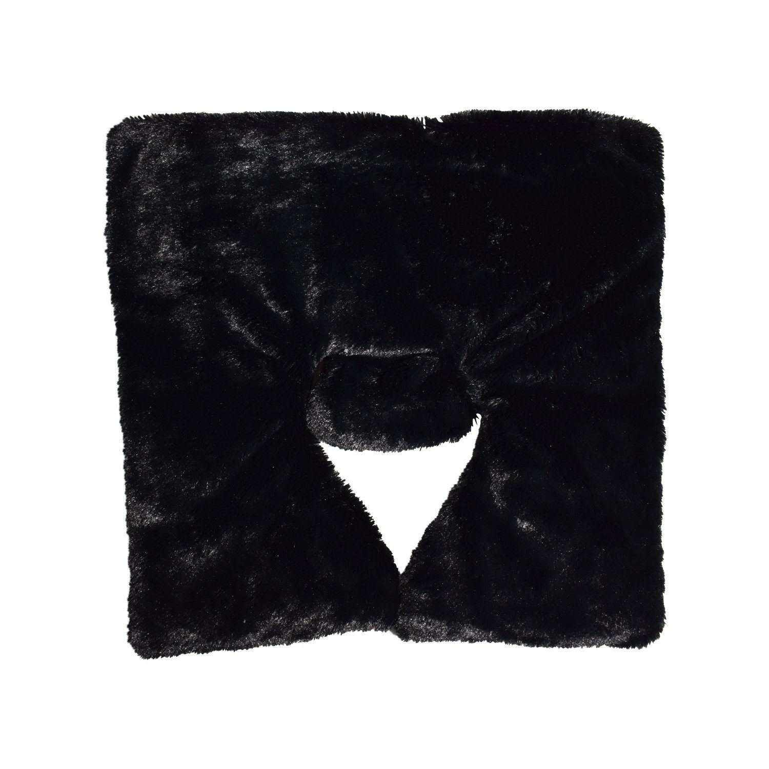 Habibi Plush Wärmekissen Habibi Schulter-/Rückenwärmer schwarz für Mikrowelle und Backofen, (1 Schulter-/Nacken-/Rückenwärmer)