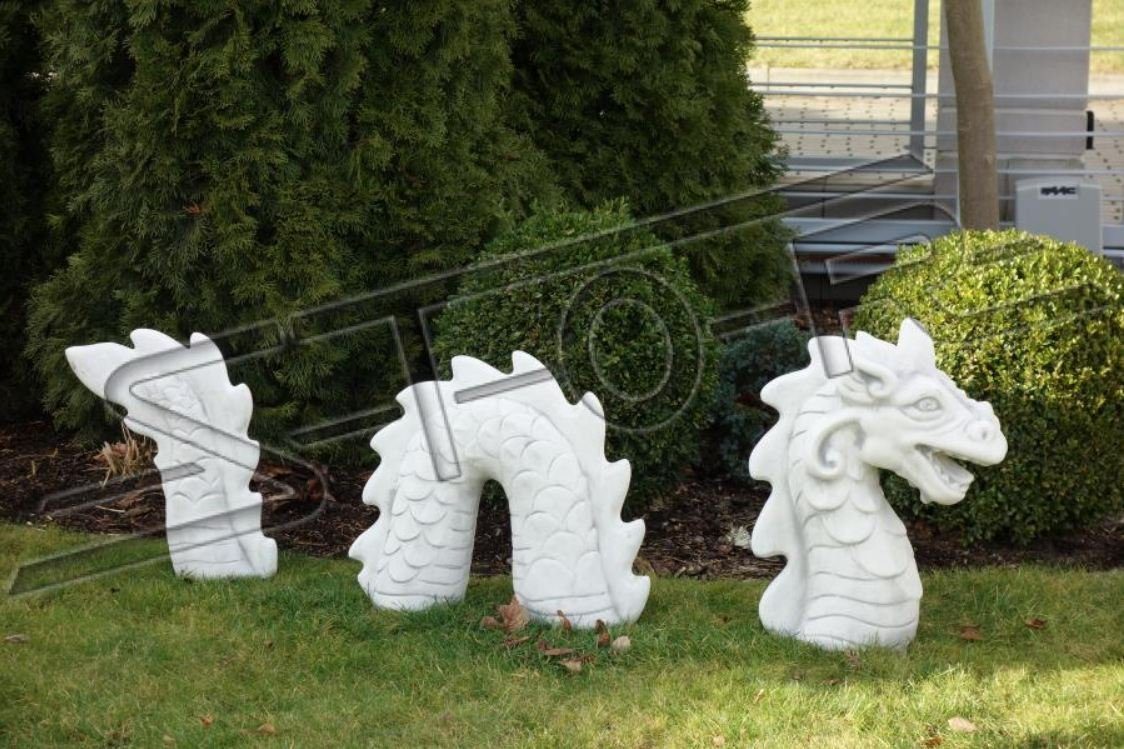 JVmoebel Skulptur Figur Schlange Drachen Garten Statue Skulpturen Figuren Statuen