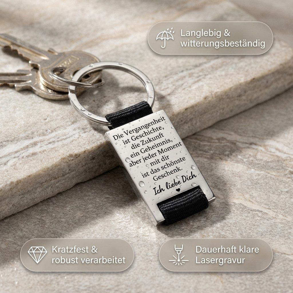 Geschenkehöhle Schlüsselanhänger PREMIUM Schlüsselanhänger mit edler Gravur günstig online kaufen