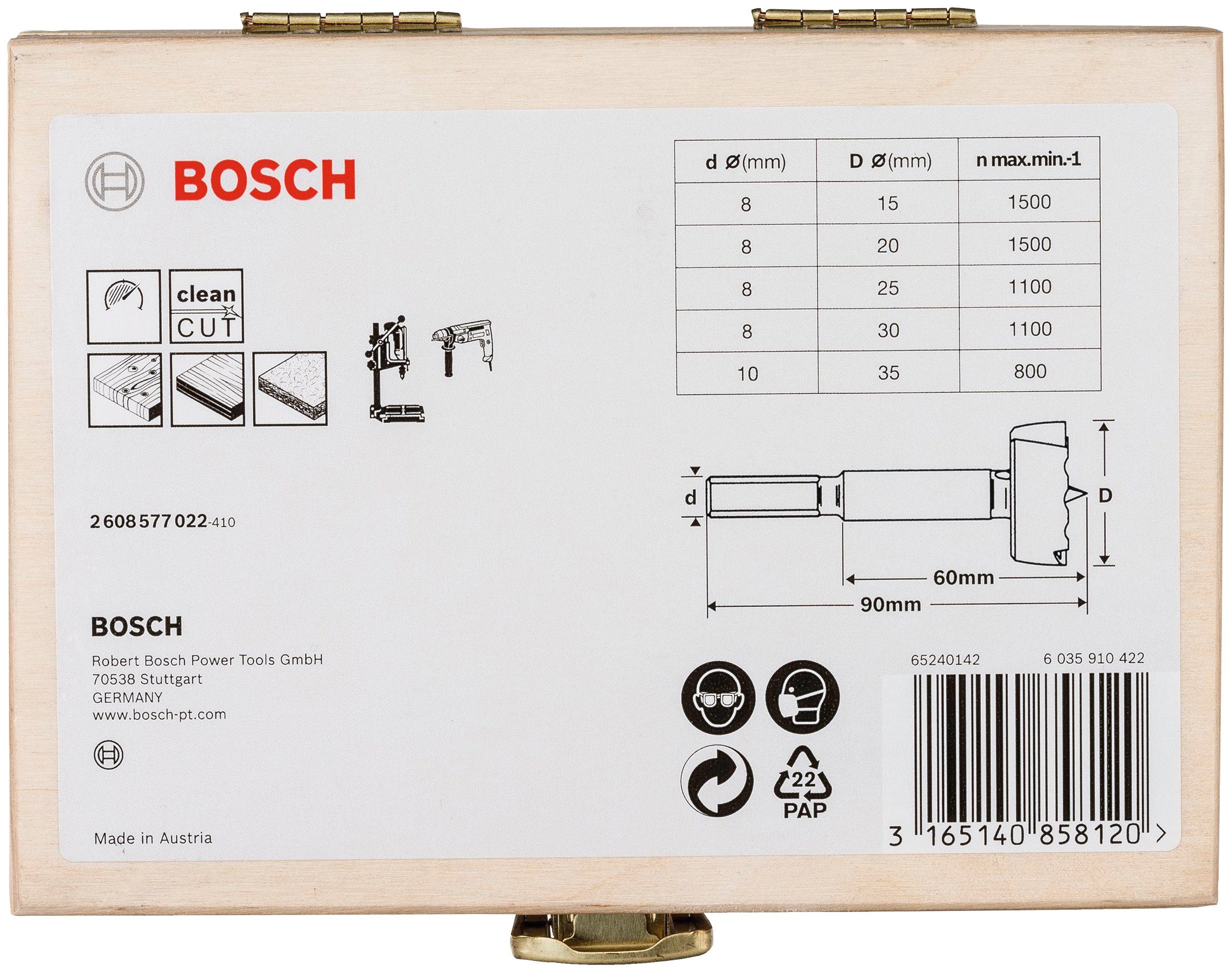5-tlg) Bosch (Set, Forstnerbohrer, Professional