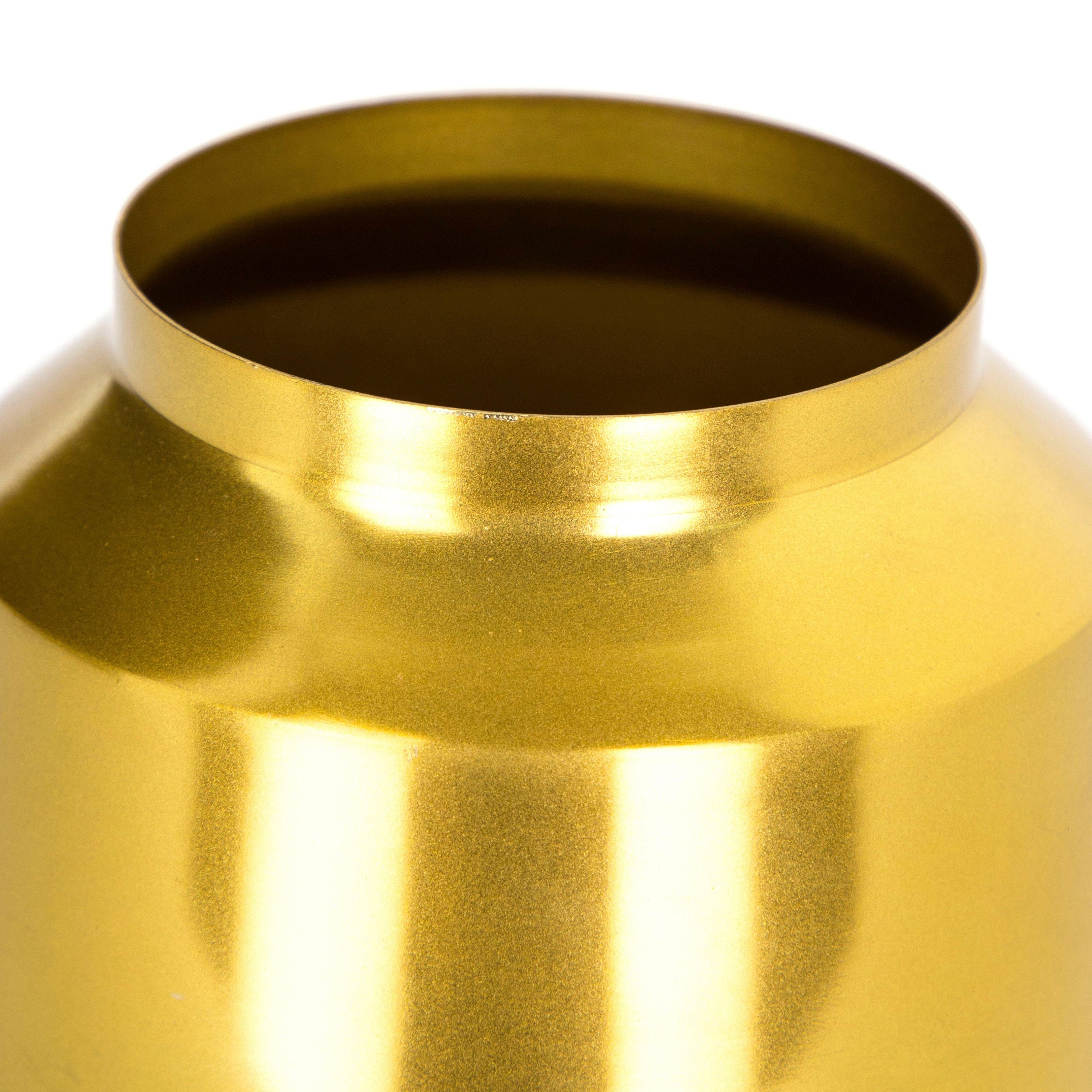 (Set, Kayoom hochwertige Culture Verarbeitung goldfarben-pflaume-hellgrau-petrol St), 3 Dekovase
