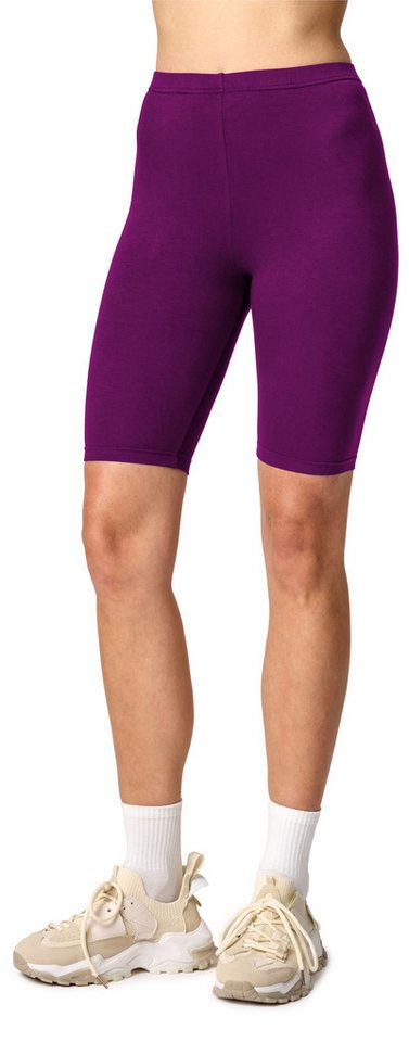 Merry Style Leggings Damen Kurze Hose aus Viskose MS10-145 (1-tlg) elastischer Bund