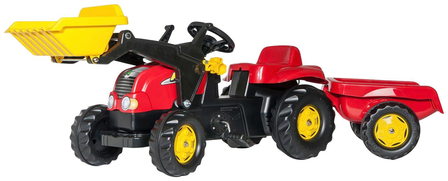 rolly toys® Tretfahrzeug rollyKid, Traktor mit Trailer und Lader