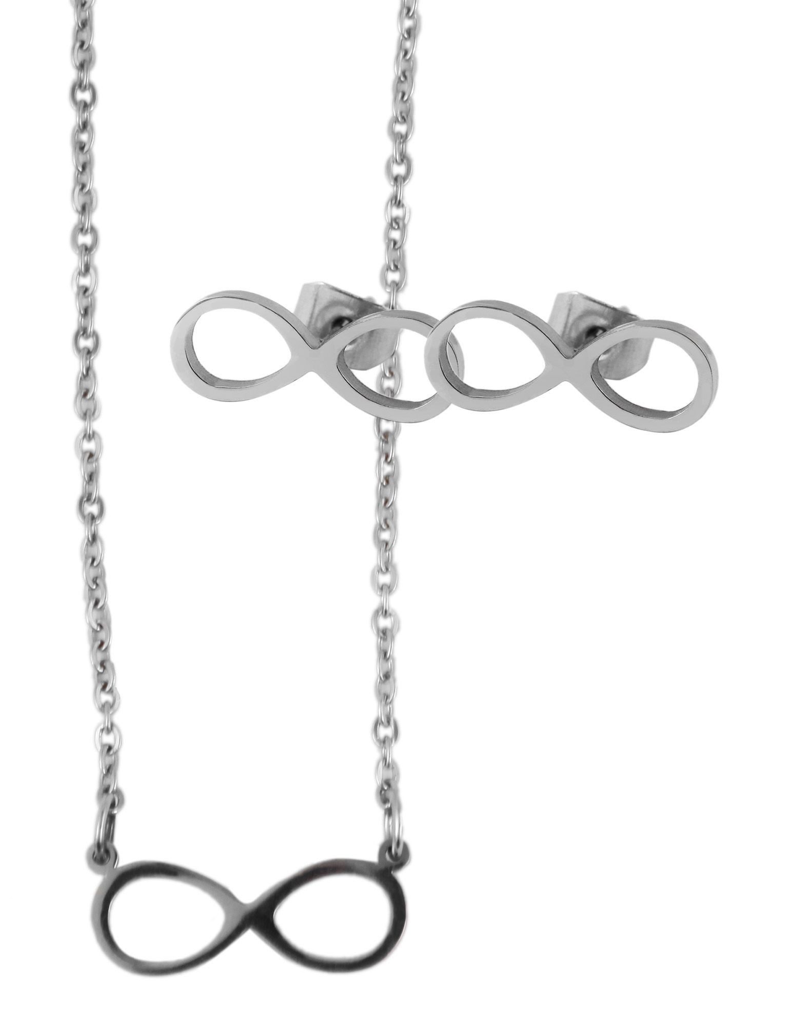 Schmuckset Edelstahl silber