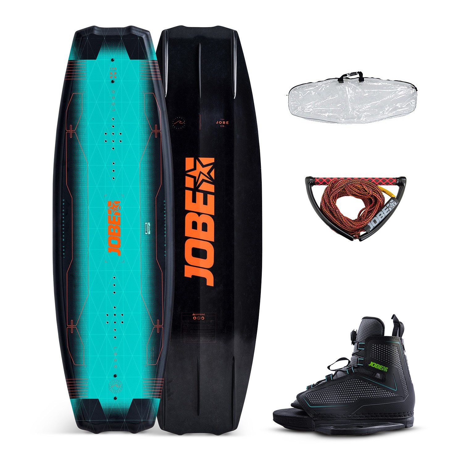 Jobe SUP-Board JOBE LOGO 138 Wakeboard Package mit Wakeboard Bindung und Hantel