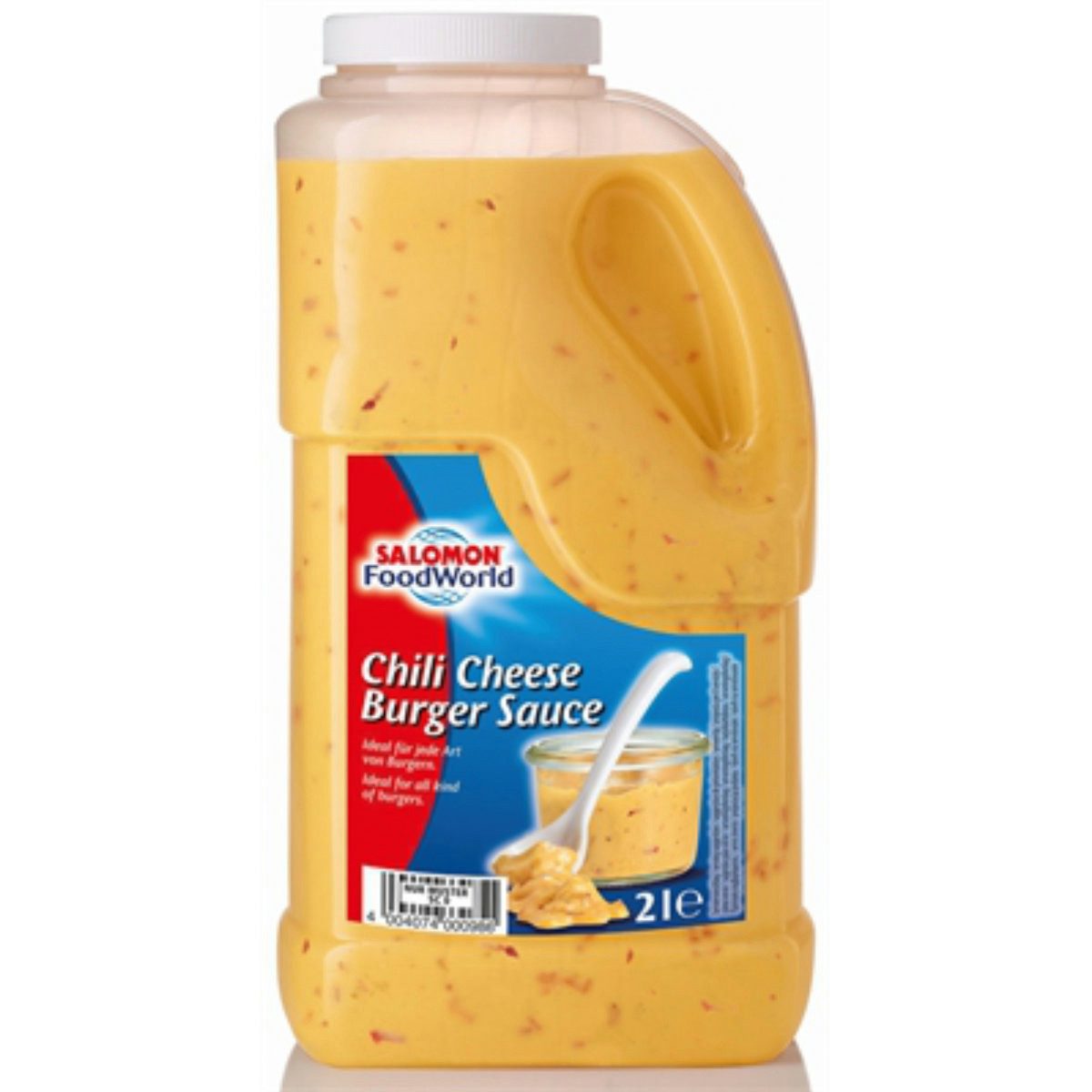 SALOMON FOODWORLD Saucen, Salomon Chili Cheese Burger Sauce Pikante Würzsauce mit Chili 2000ml