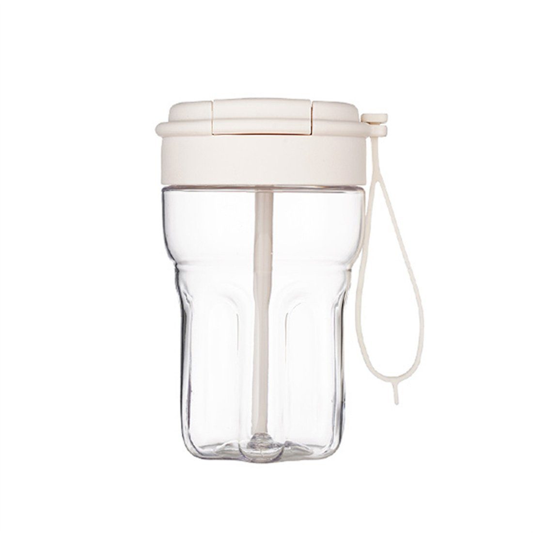 Sport-Wasserflasche DÖRÖY Weiß Trinkflasche für Tragbare draußen, 500ml kreativer Kaffeebecher
