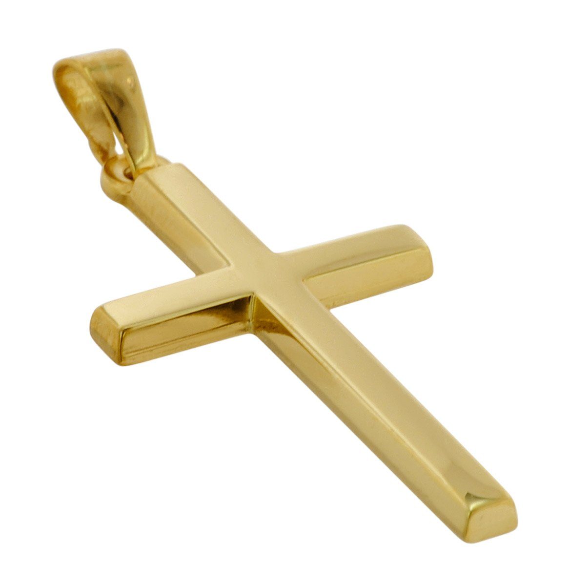 585 trendor Gold 25 mm Kreuzanhänger für Kreuz- / 14K