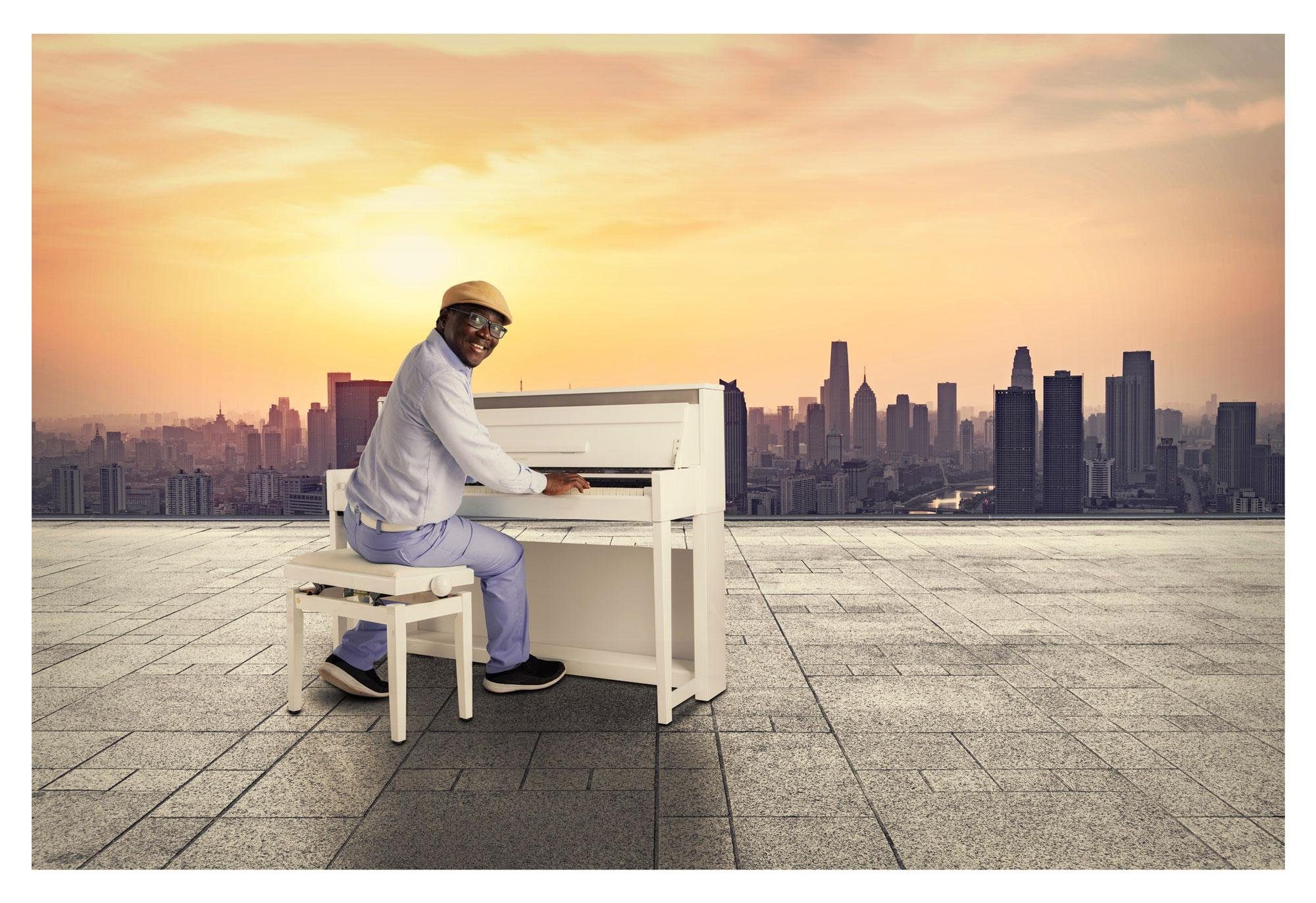 Classic Cantabile Digitalpiano UP-1 WH E-Piano - 88 gewichtete Tasten mit Graded Hammer-Tastatur (Digitalpiano), Klavier mit Twinova-Piano Funktion - 22 Effekte, 40 Sounds