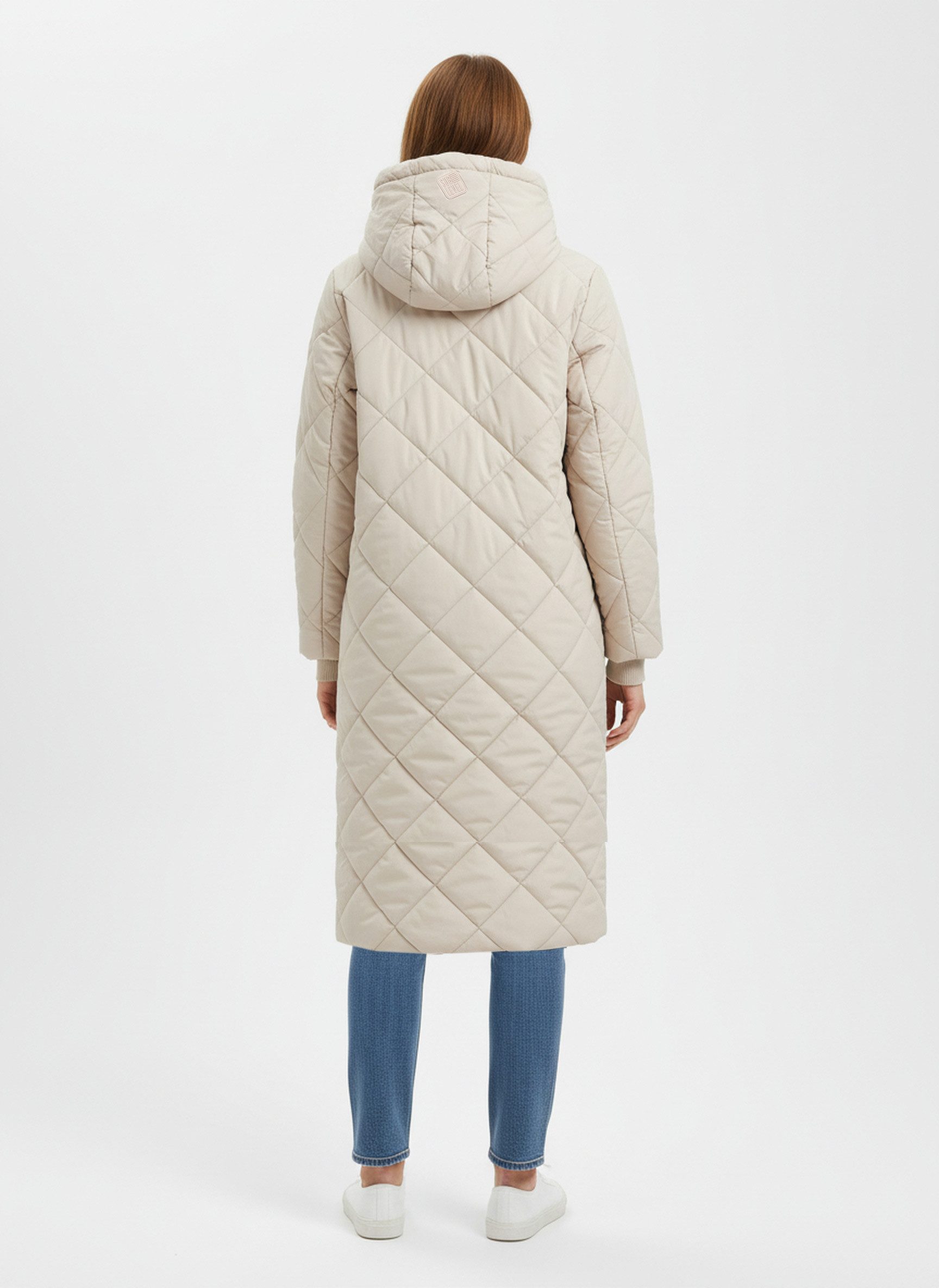 SUBLEVEL Steppjacke Damen Mantel mit Kapuze lange Winter Jacke Parka Stehkragen, Kapuze, flauschig, kuschelig, warm, Outdoor, Mantel
