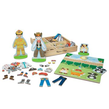 Melissa & Doug Anziehpuppe Occupations Magnetic Pretend Play Set (74-tlg)