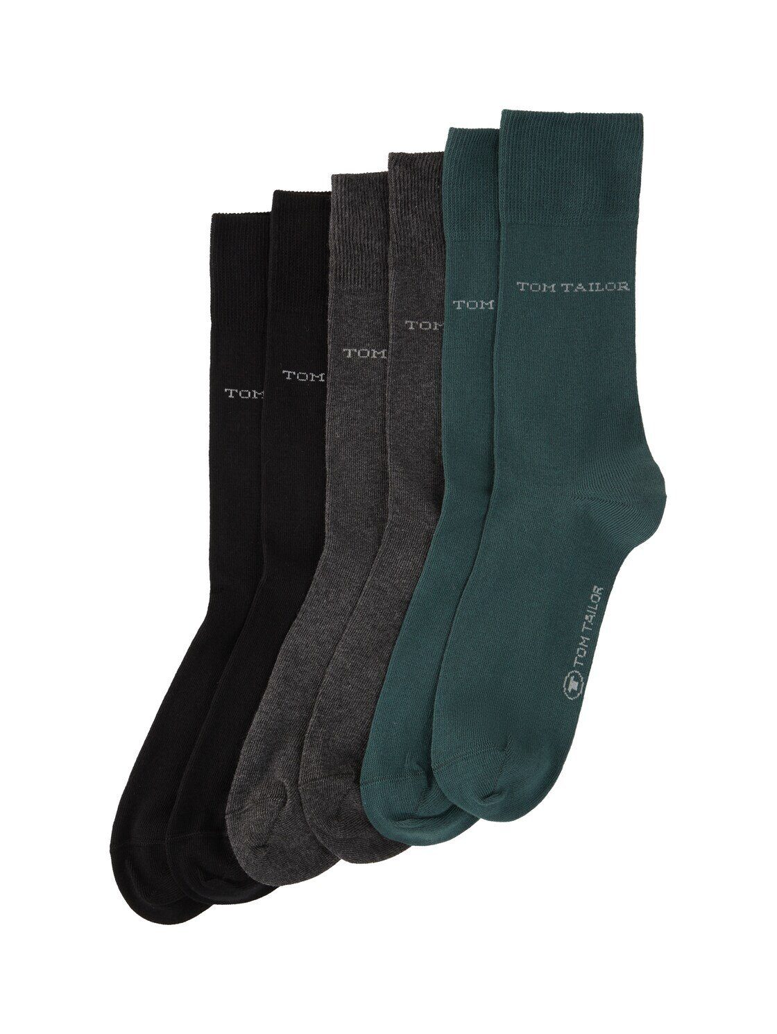 TOM TAILOR Socken 6er-Set Socken (im Sechserpack) anthracite melange