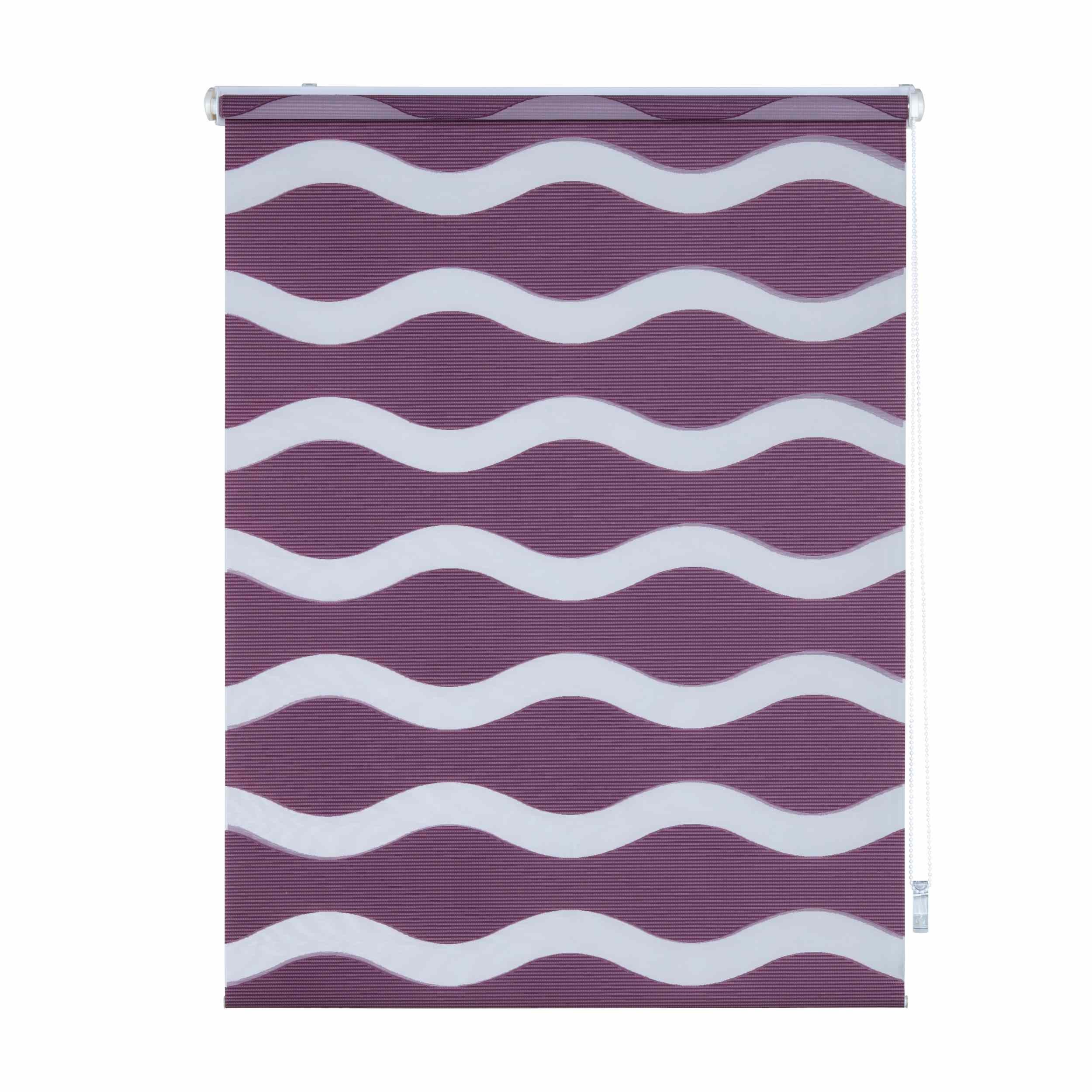 Doppelrollo Welle von K-home, lichtschutz, ohne Bohren,Klemmfix,im Fixmaß, K-HOME, Klemmfix, Wellen Design