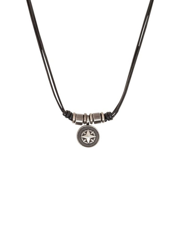 s.Oliver Kettenanhänger Lederkette mit ... s.Oliver Kettenanhänger Lederkette mit ...