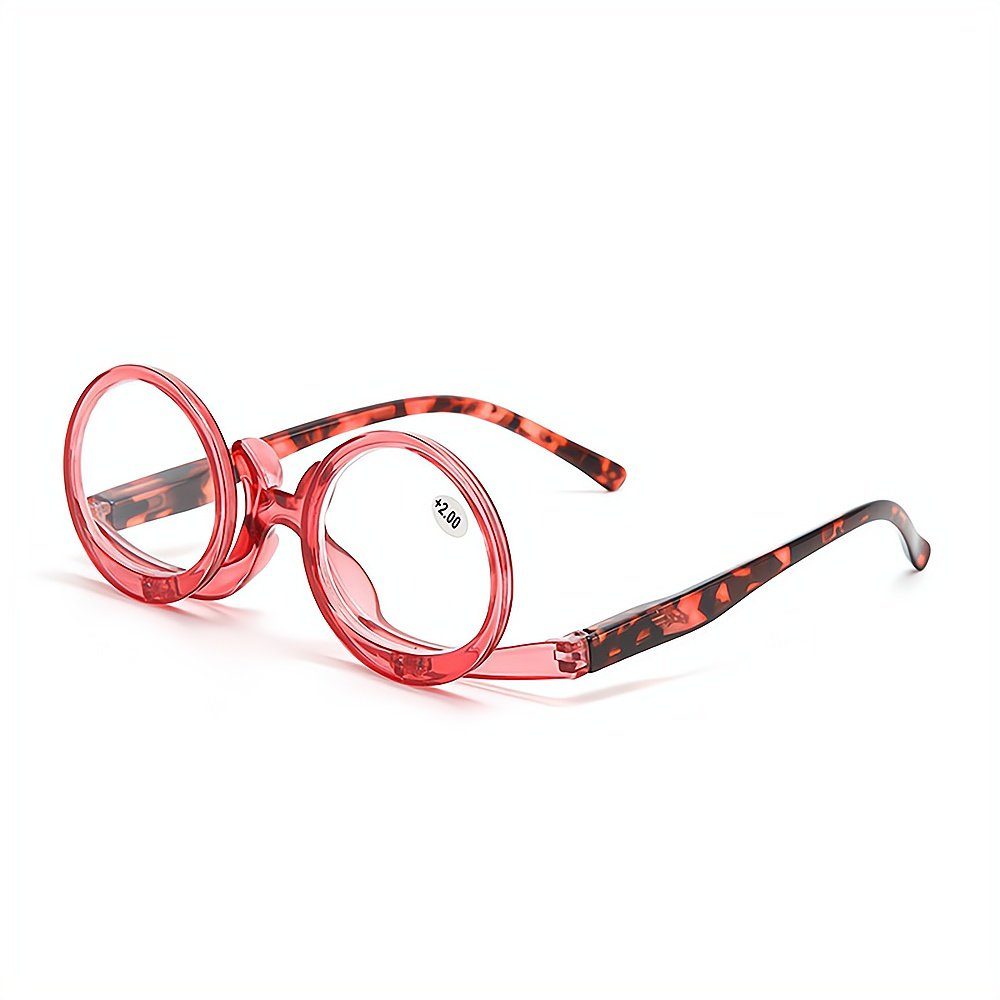 PACIEA Lesebrille Mode bedruckte Rahmen blaue rosa presbyopische Gläser anti