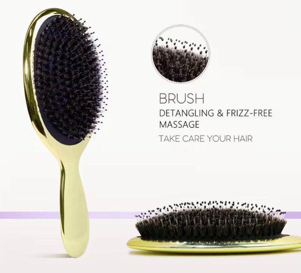 Samira Stylingbürste Curly Hair Brush Gold, Haarbürste, Locken Definieren, Entwirren,Hitzebeständig