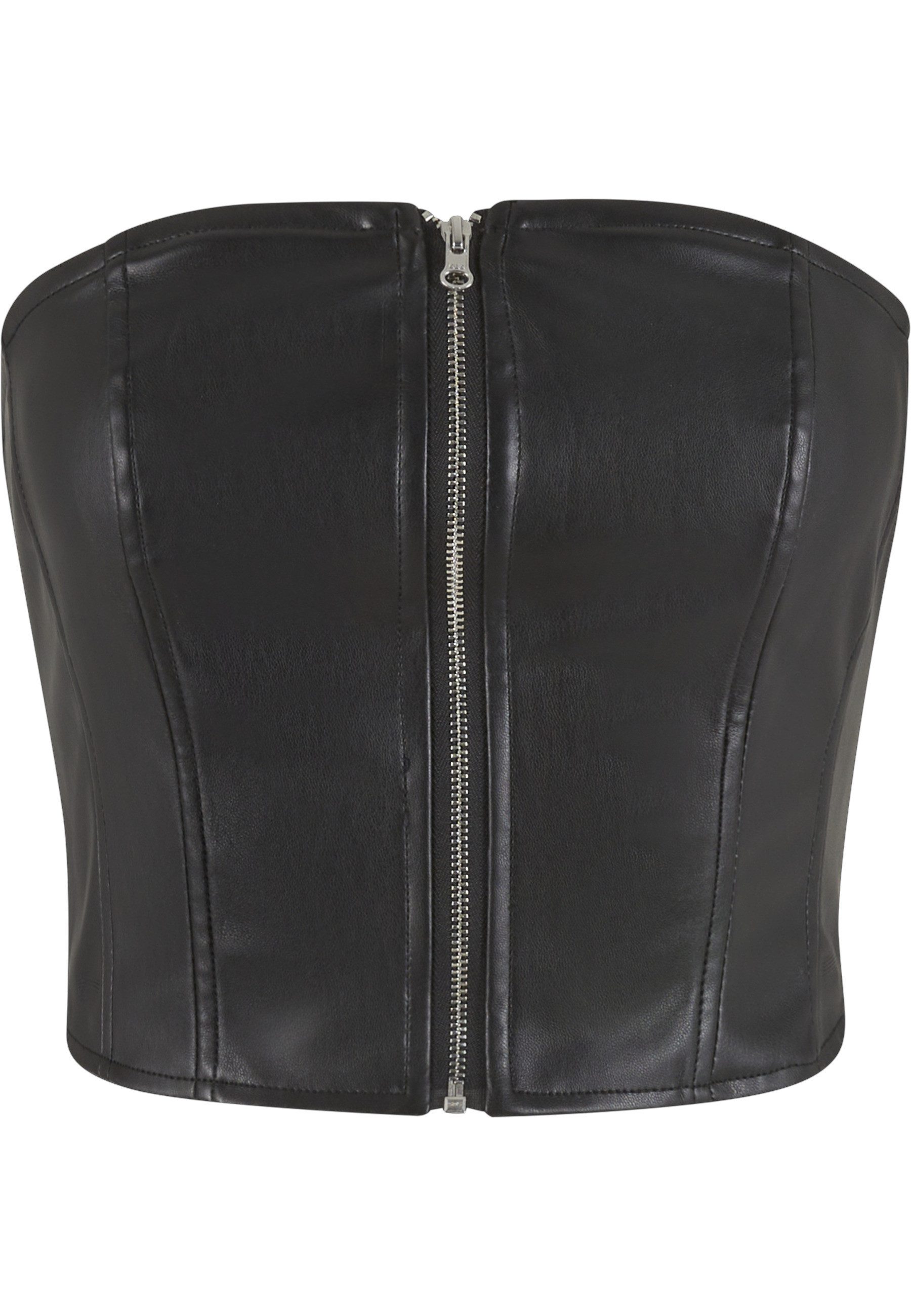 URBAN CLASSICS Tanktop Urban Classics Ladies Synthetic Leather Bandeau Top