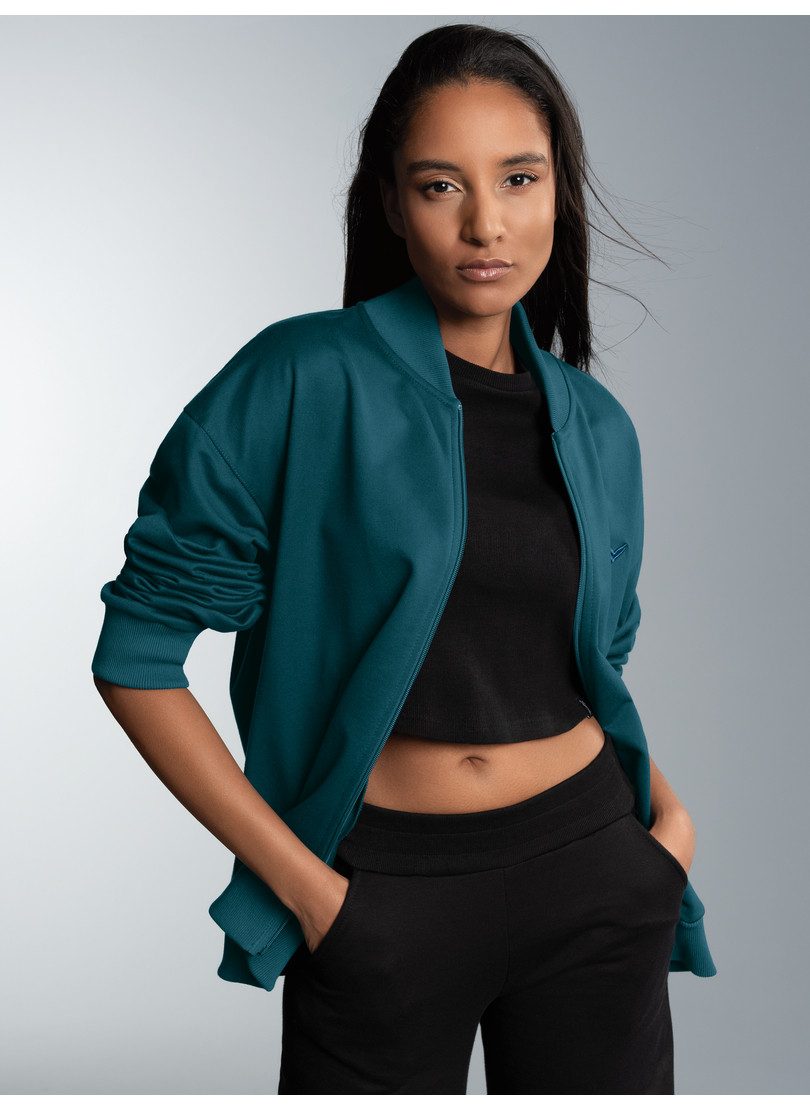Trigema Sweatjacke TRIGEMA Collegejacke in weicher Sweat-Qualität (1-tlg) günstig online kaufen