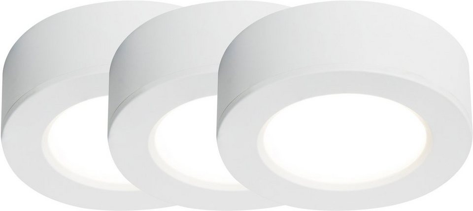 Nordlux LED Einbaustrahler KITCHENIO, LED fest integriert, Farbwechsler,  Aufbau oder Unterbau Leuchte, inkl. LED, inkl. Farbwechsel, inkl. Montage  Material für Aufbau