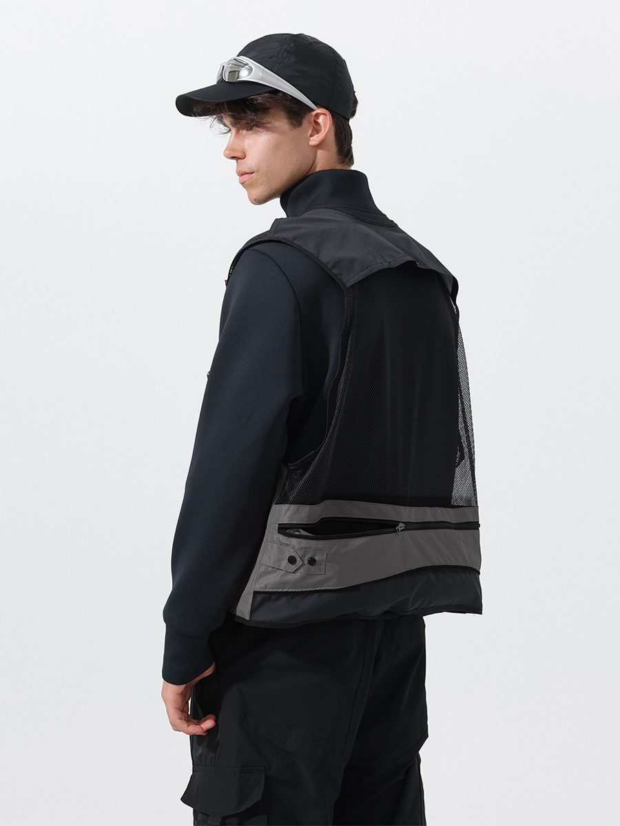YOUTHUP Funktionsweste Outdoorweste mit mehreren Taschen