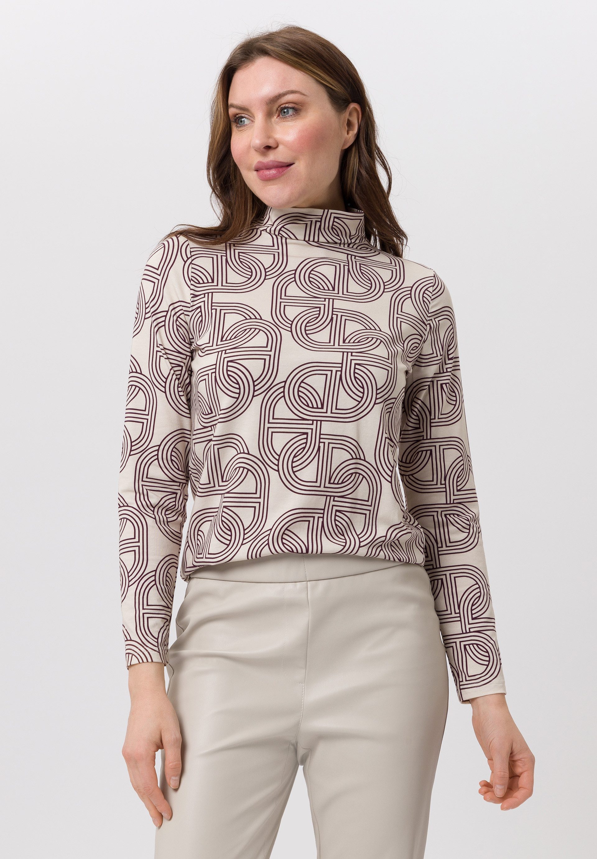 TUZZI Langarmshirt mit modernem Print günstig online kaufen