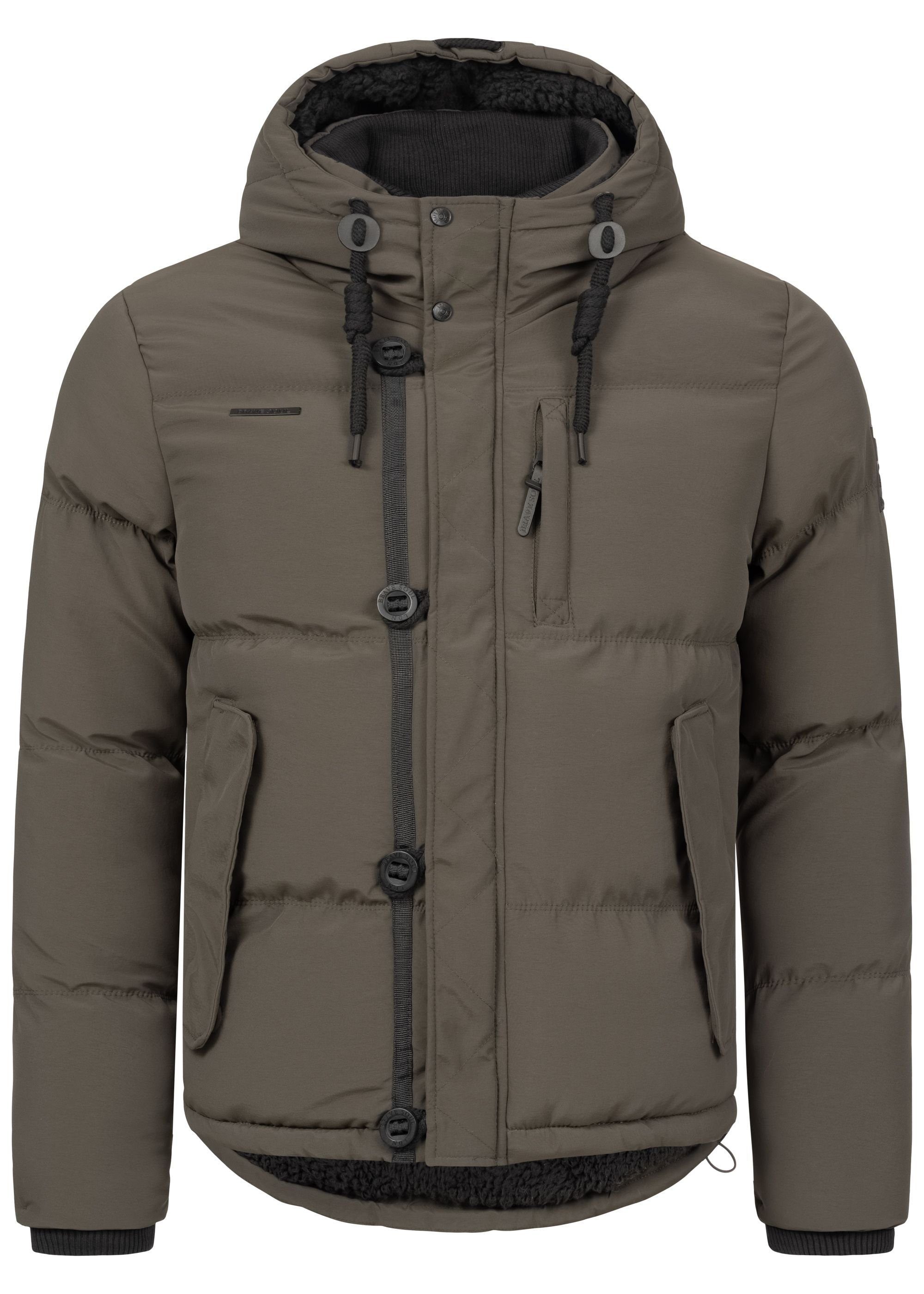 Soul BILLY Brave Winterjacke khaki Bündchen mit