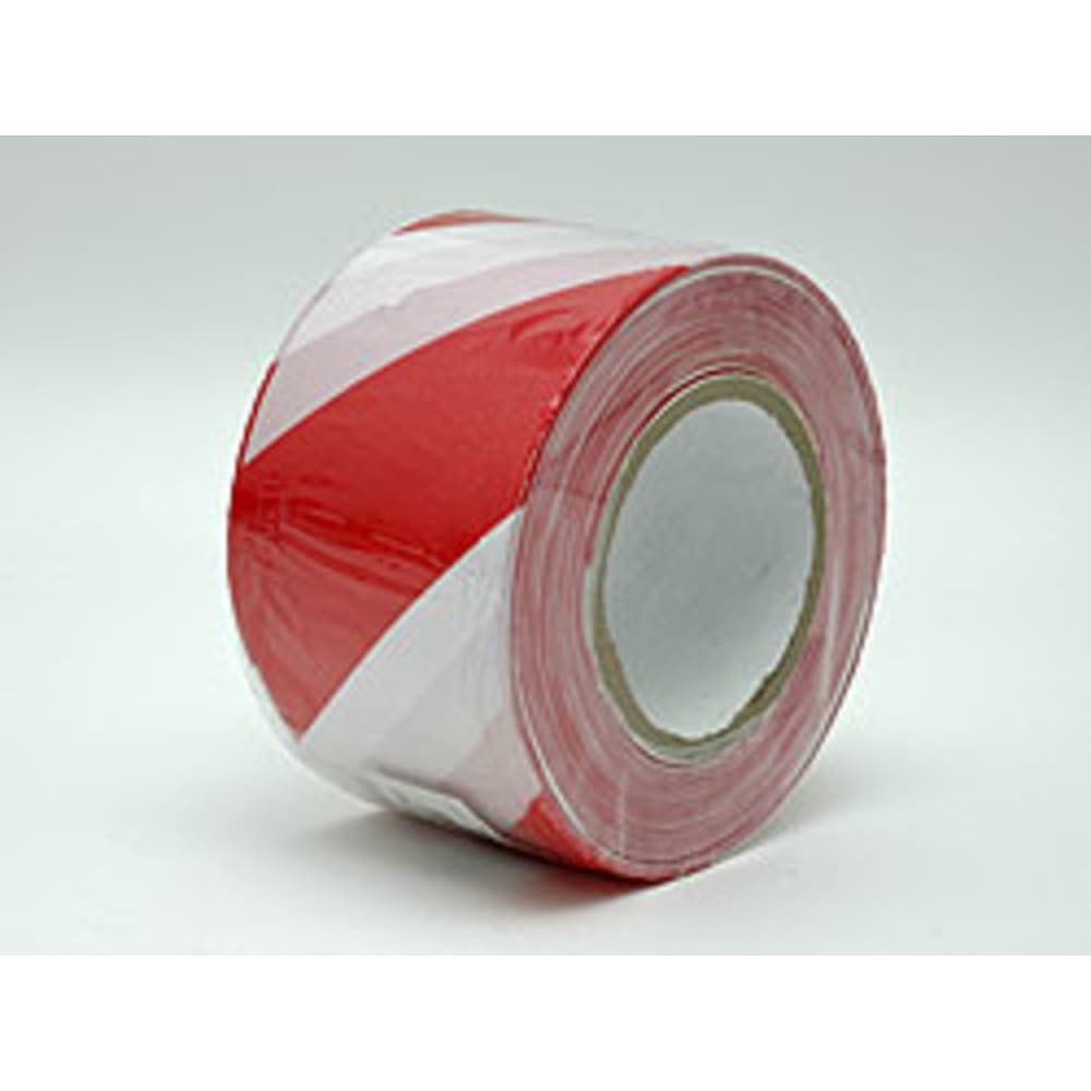 HundB Abschlussband Absperrband rot/weiß, 8 cm x 100 m x 30 µm (270 gsm) (Einzelartikel, 1-St., Einzelartikel)