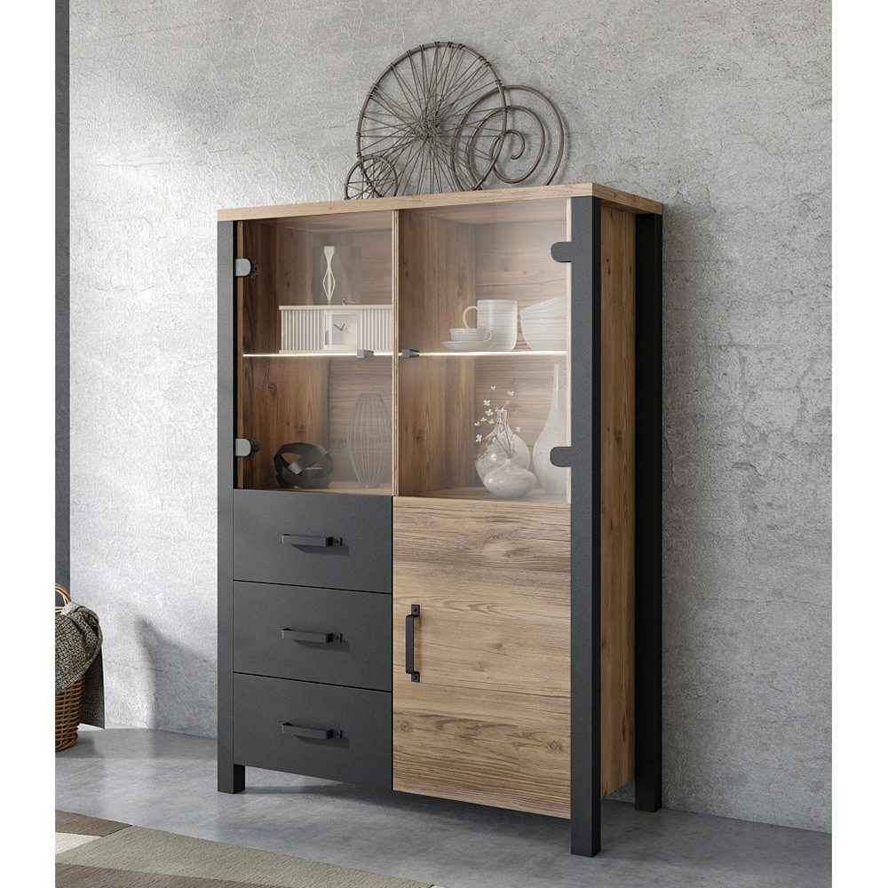 Lomadox Highboard ORADEA-83, Appenzeller Fichte Nb. günstig online kaufen
