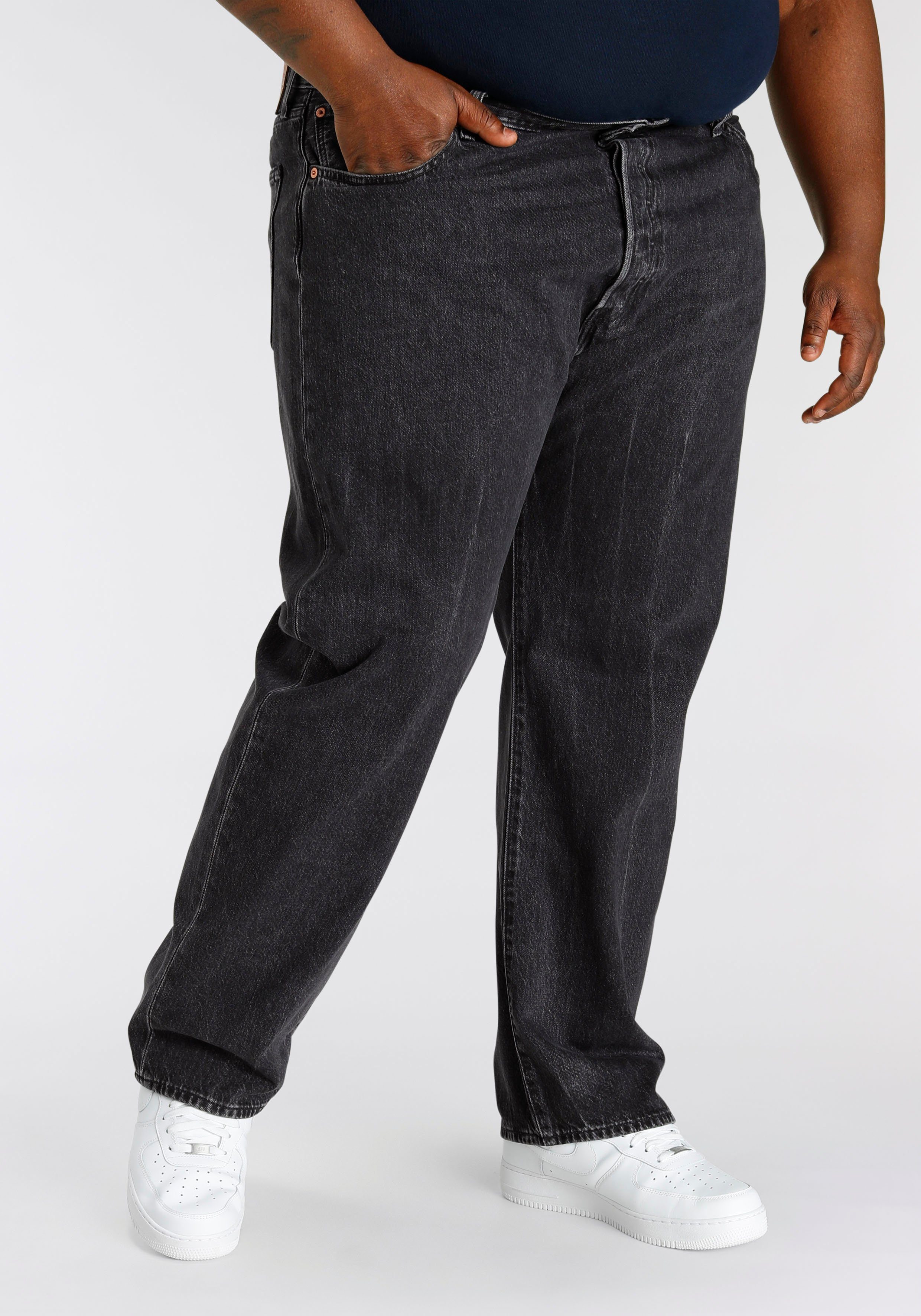 Levi's® Plus Straight-Jeans 501® LEVI'S®ORIGINAL B&T BLACK WORN IN