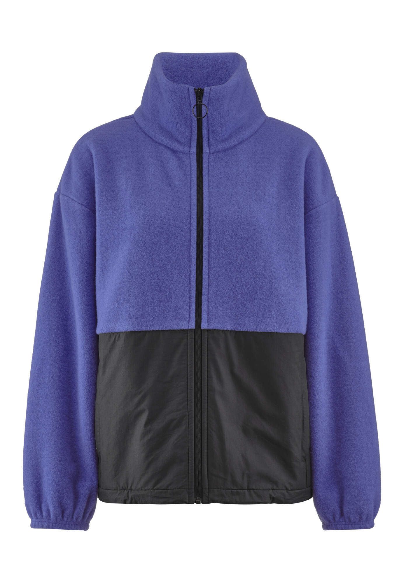 Hessnatur Fleecejacke Oversize aus Bio-Merinowolle mit Bio-Baumwolle (1-St)