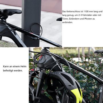 KINSI Multifunktionsschloss Fahrradschloss mit 4-stelligem Code,Zahlenschlos,hohe Sicherheitsstufe