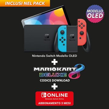 Nintendo Switch OLED Model Mario Kart8 Deluxeset Spielkonsole Videospielkonsole, Gaming Konsolen Spielkonsole