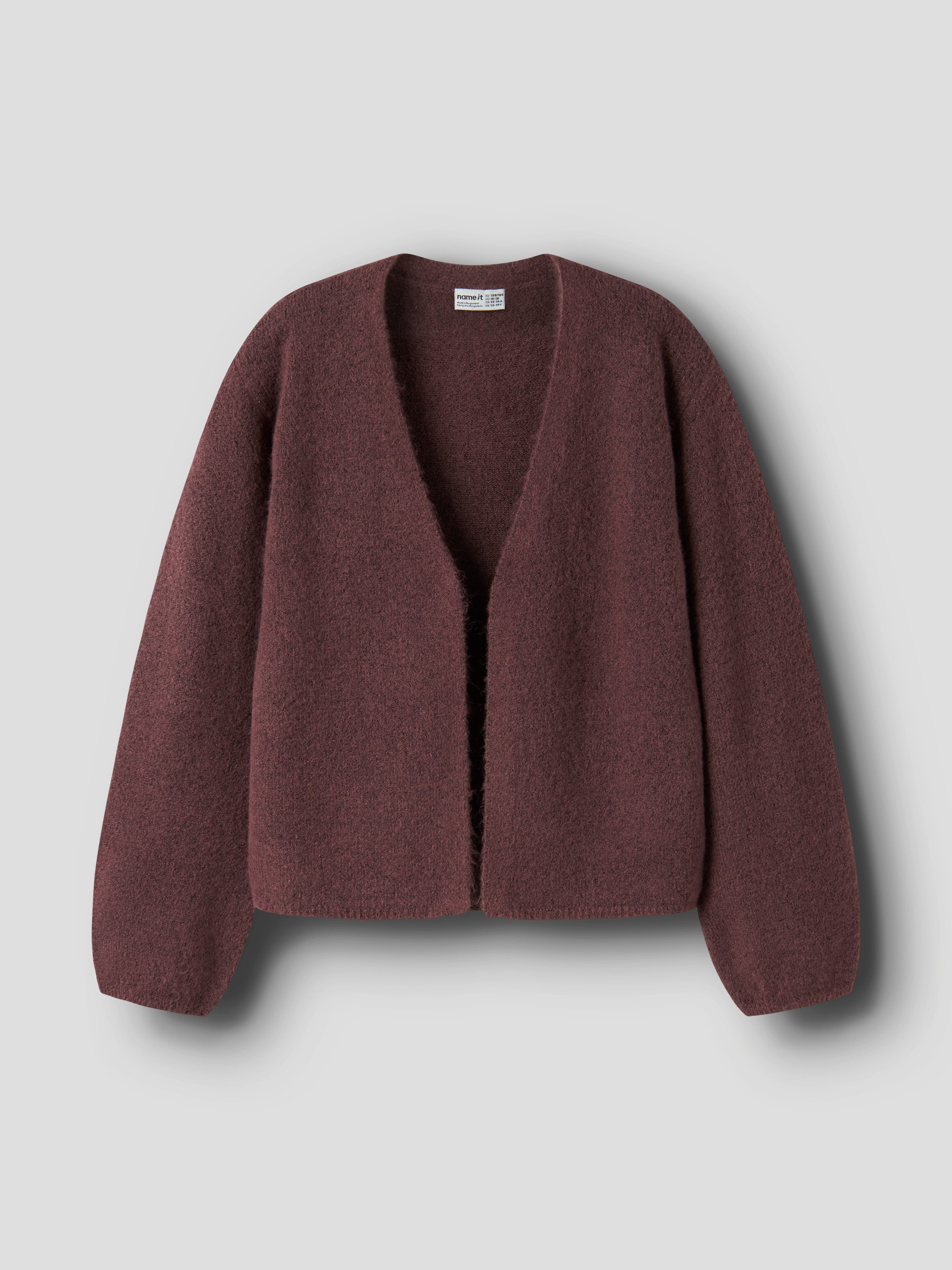 Name It Strickjacke NKFOLINA LS KNIT CARD NOOS Materialmix, regular fit – Bild 2 von 4