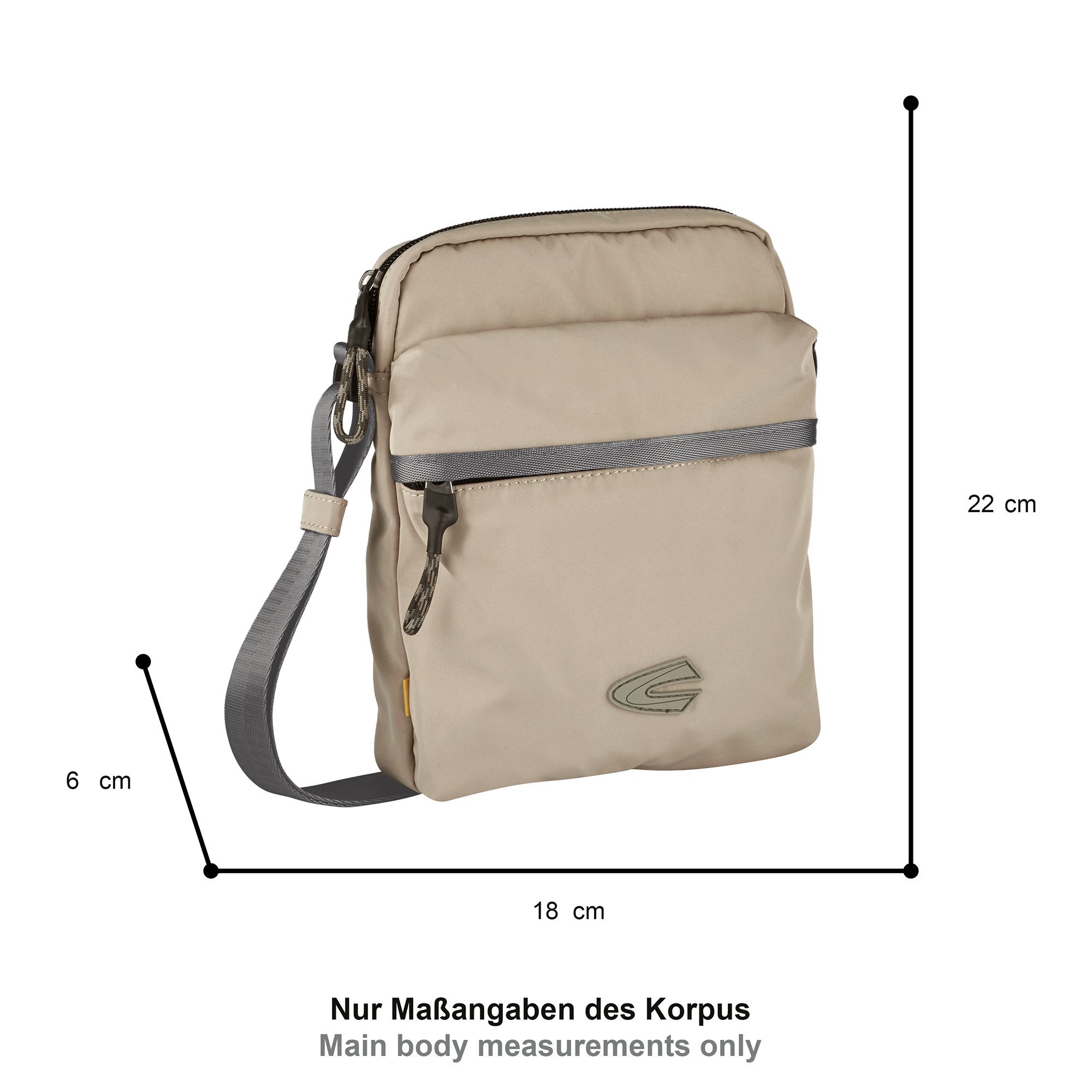 camel active Umhängetasche Terra, aus recyceltem Nylon und voluminös aufges günstig online kaufen