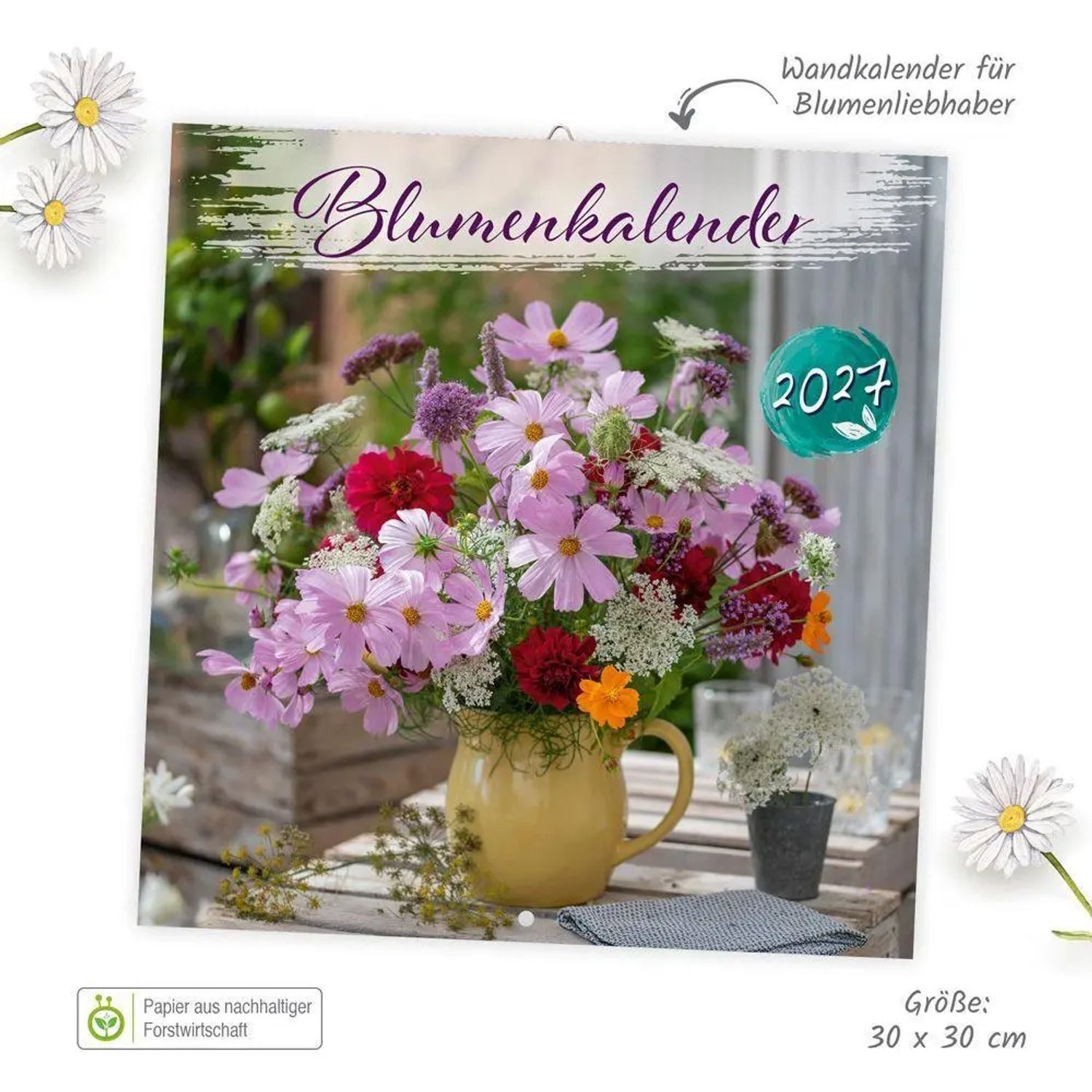 Trötsch Verlag Wandkalender TRÖTSCH - Broschürenkalender Blumenkalender 2027 – Bild 4 von 4