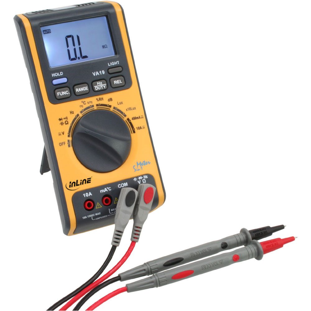 Kabelbinder Multimeter 5-in-1 mit Temperatur- Luftfeuchte- Helligkeits- und Lautst