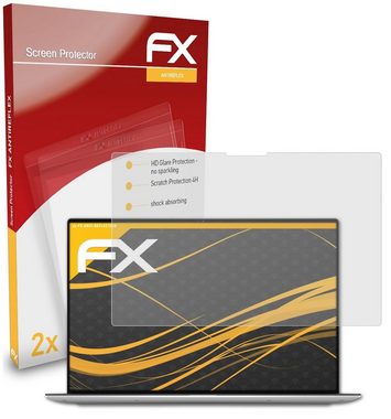 atFoliX Schutzfolie für Dell XPS 13 9300, (2 Folien), Entspiegelnd und stoßdämpfend