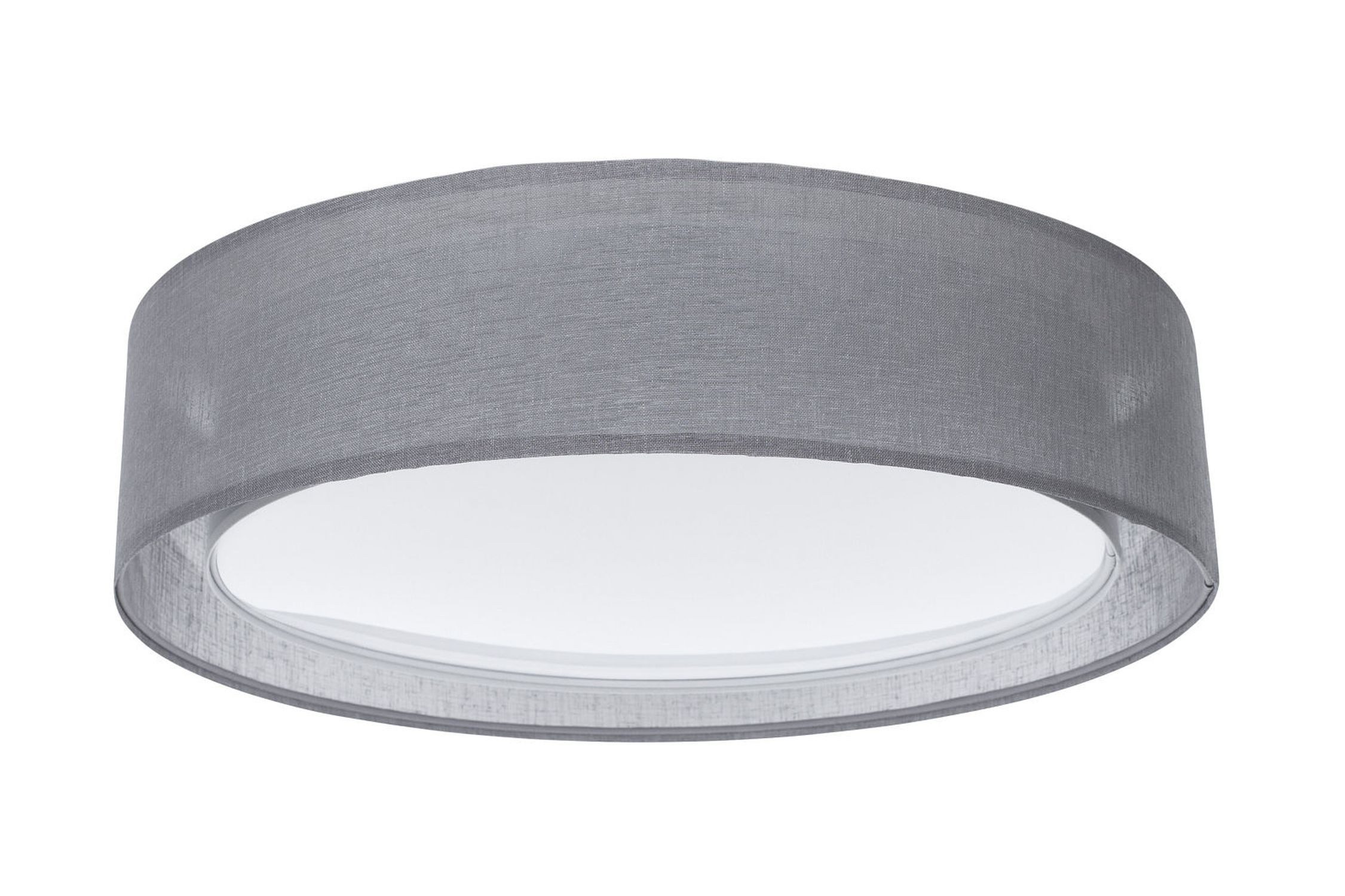 Licht-Erlebnisse Deckenleuchte ADORO, ohne Leuchtmittel, E27 Ø 50 cm rund Anthrazit 2-flammig Modern