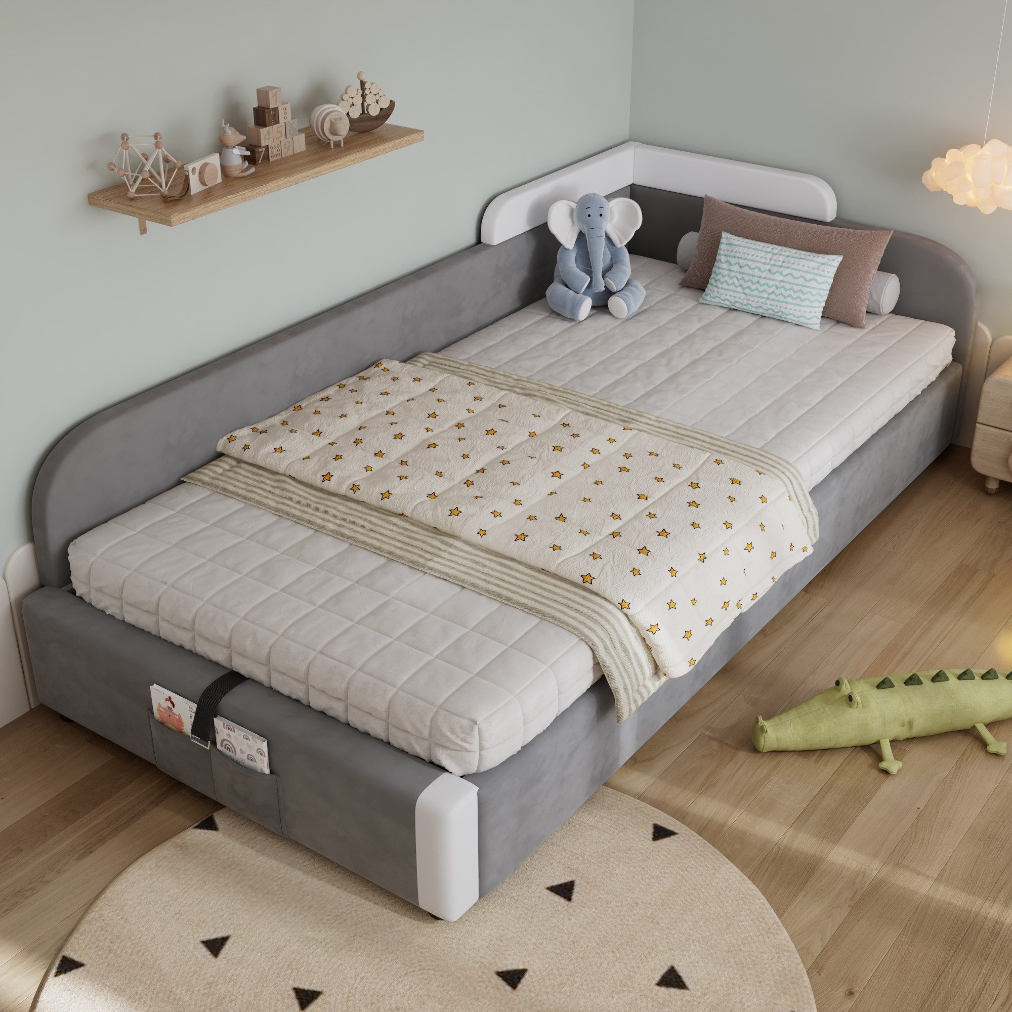 MODFU Schlafsofa mit Hydraulischem Stauraum, Kinderbett günstig online kaufen