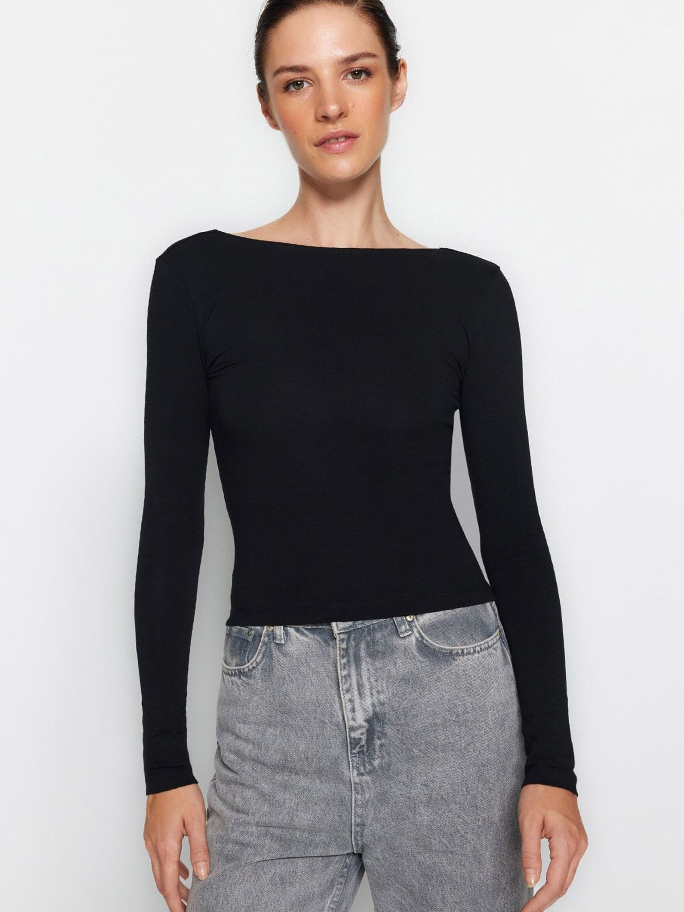 Trendyol Langarmshirt (1-tlg) Plain/ohne Details