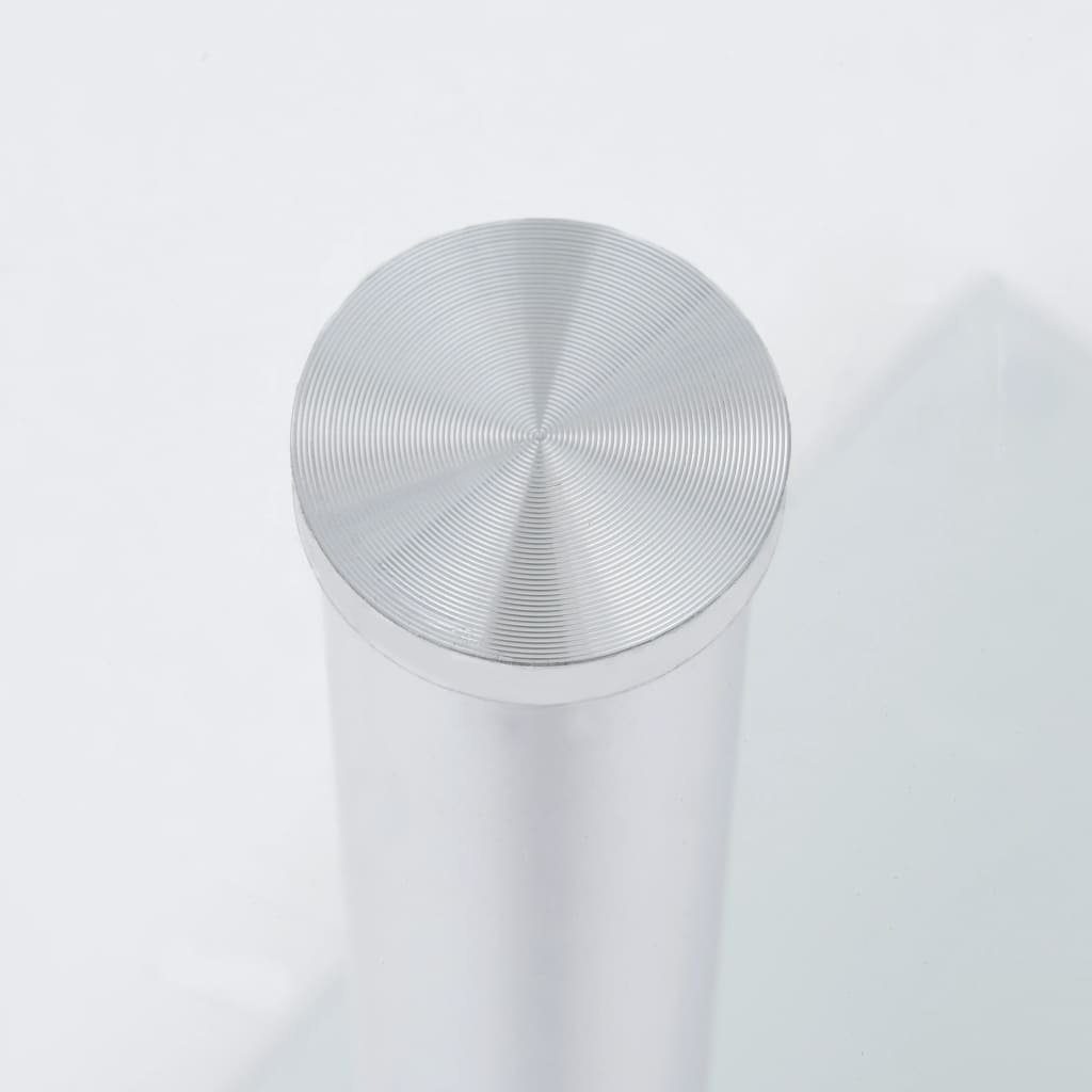 45x30x58 U-Form furnicato Hartglas Transparent Beistelltisch cm