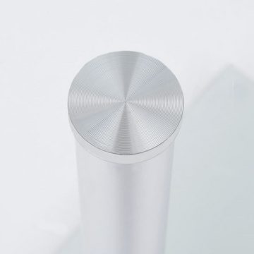 furnicato Beistelltisch U-Form Transparent 45x30x58 cm Hartglas